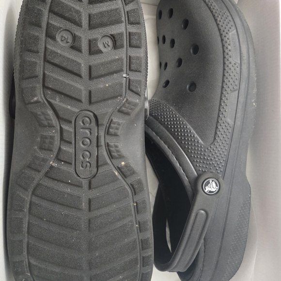 Crocs Men's Black Clogs Size 14 - Picture 3 of 4